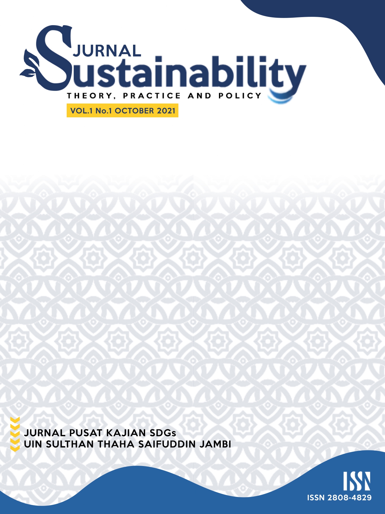 					View Vol. 1 No. 1 (2021): Sustainability: Theory, Practice and Policy October Edition
				