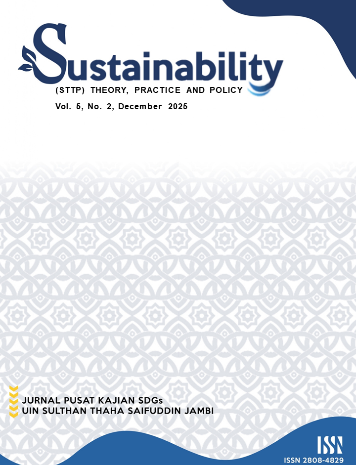 					View Vol. 5 No. 2 (2025): Sustainability (STPP) Theory, Practice and Policy December Edition
				