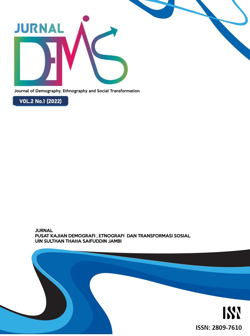 					View Vol. 2 No. 1 (2022): Demos: Journal of Demography, Etnography and Social Transformation June Edition
				