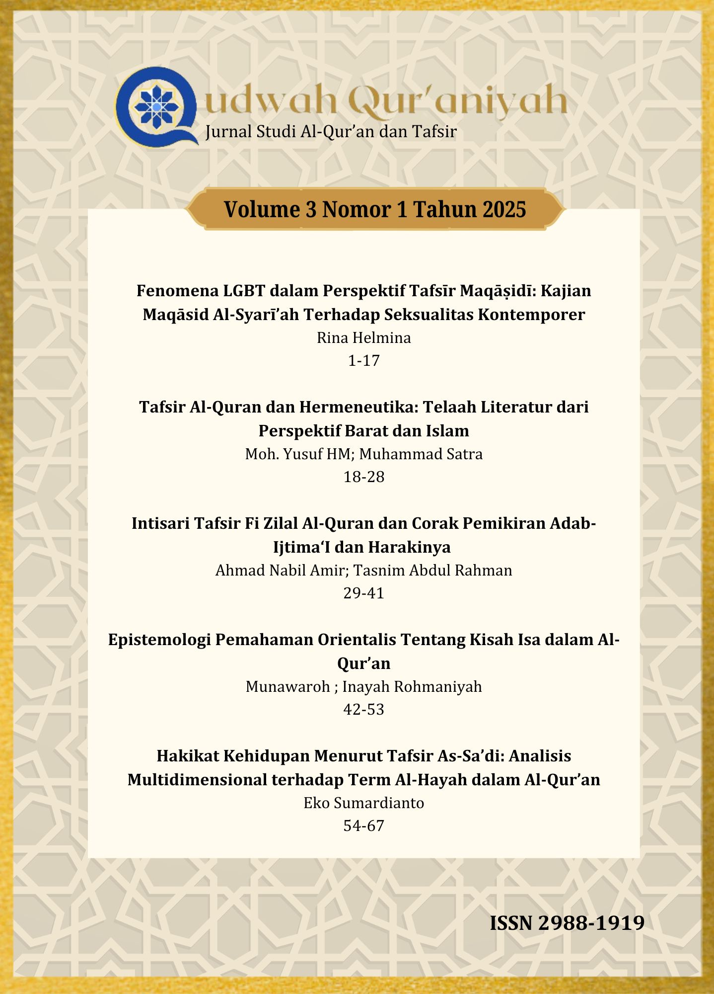 					View Vol. 3 No. 1 (2025): Juni 2025
				