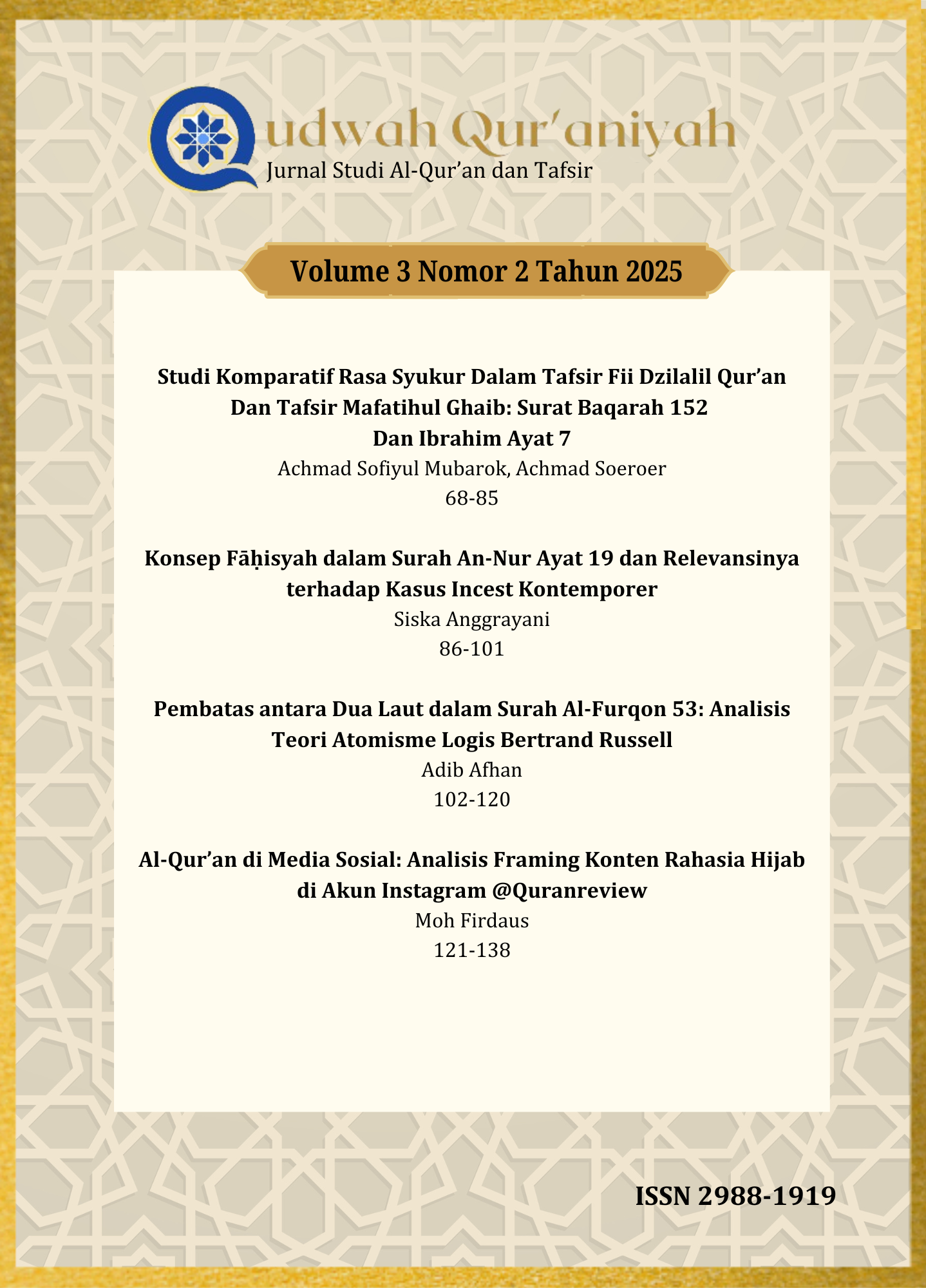 					View Vol. 3 No. 2 (2025): Desember 2025
				